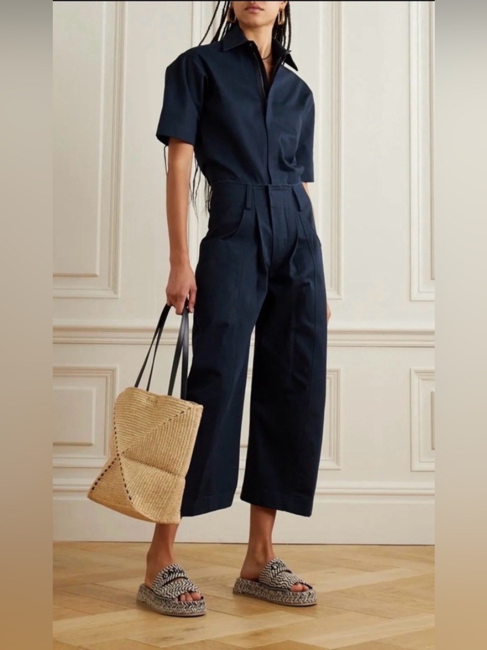 Rivet Utility New Yorker Jumpsuit Wide Leg Small